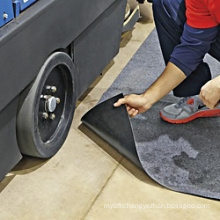 Grey Hygroscopic Floor Protection Mat with Black Film